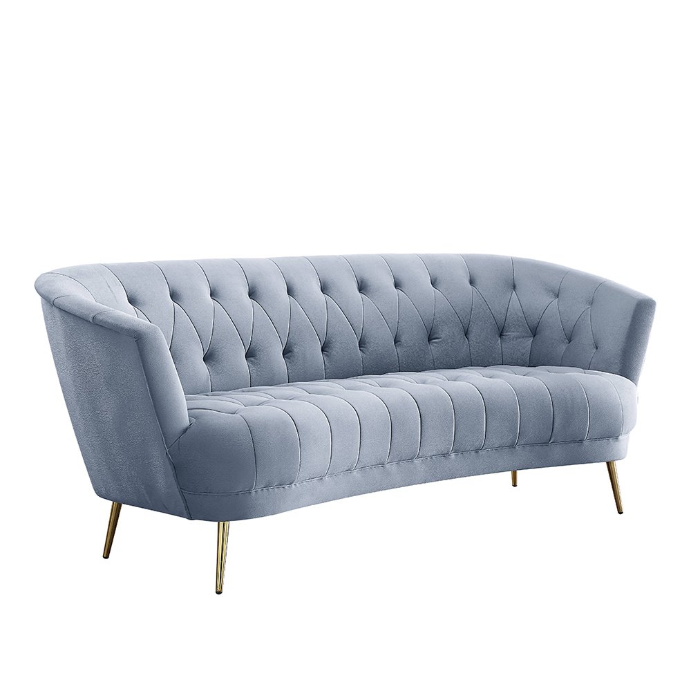 Bayram Sofa Light Gray Velvet. Picture 2