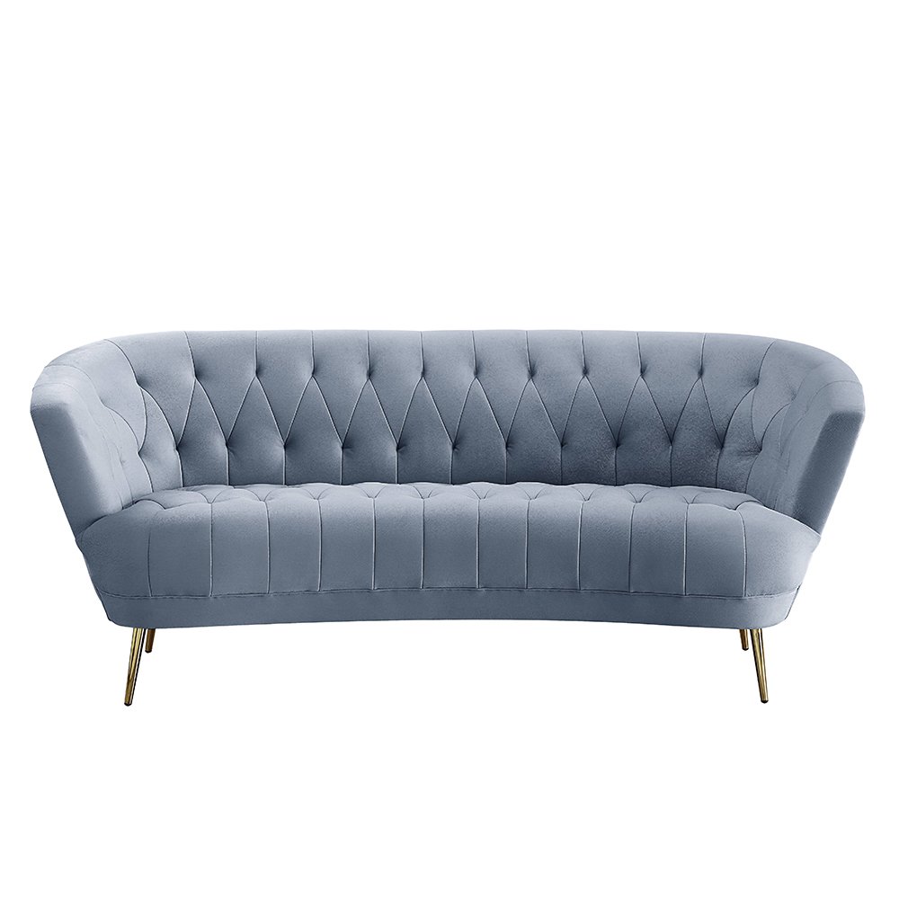 Bayram Sofa Light Gray Velvet. Picture 3