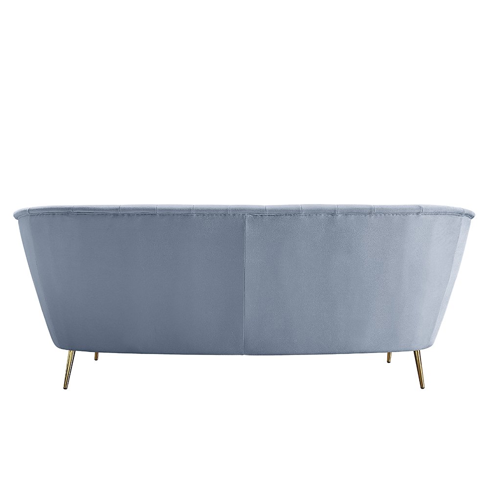 Bayram Sofa Light Gray Velvet. Picture 4