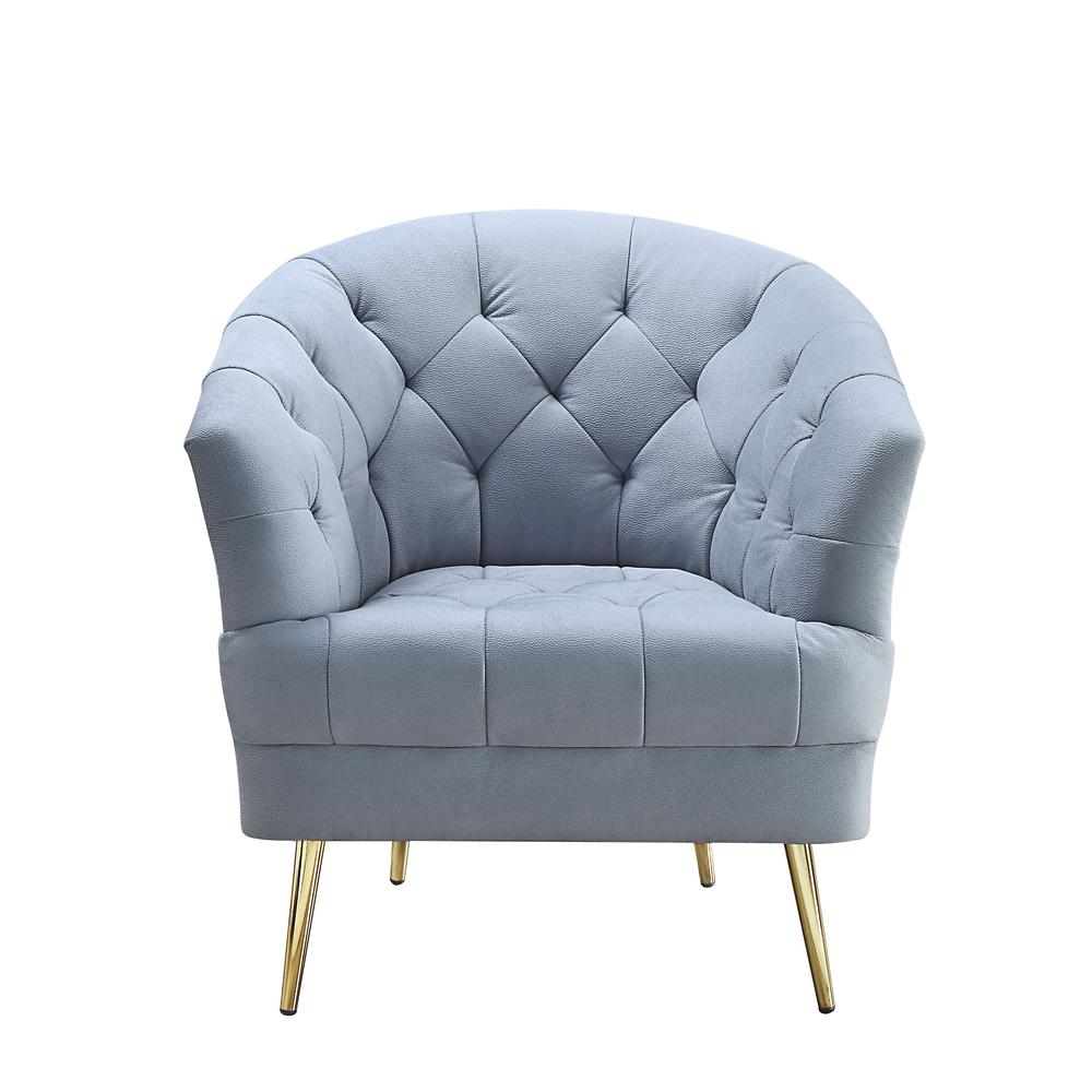 Bayram Chair, Light Gray Velvet (LV00208). Picture 4