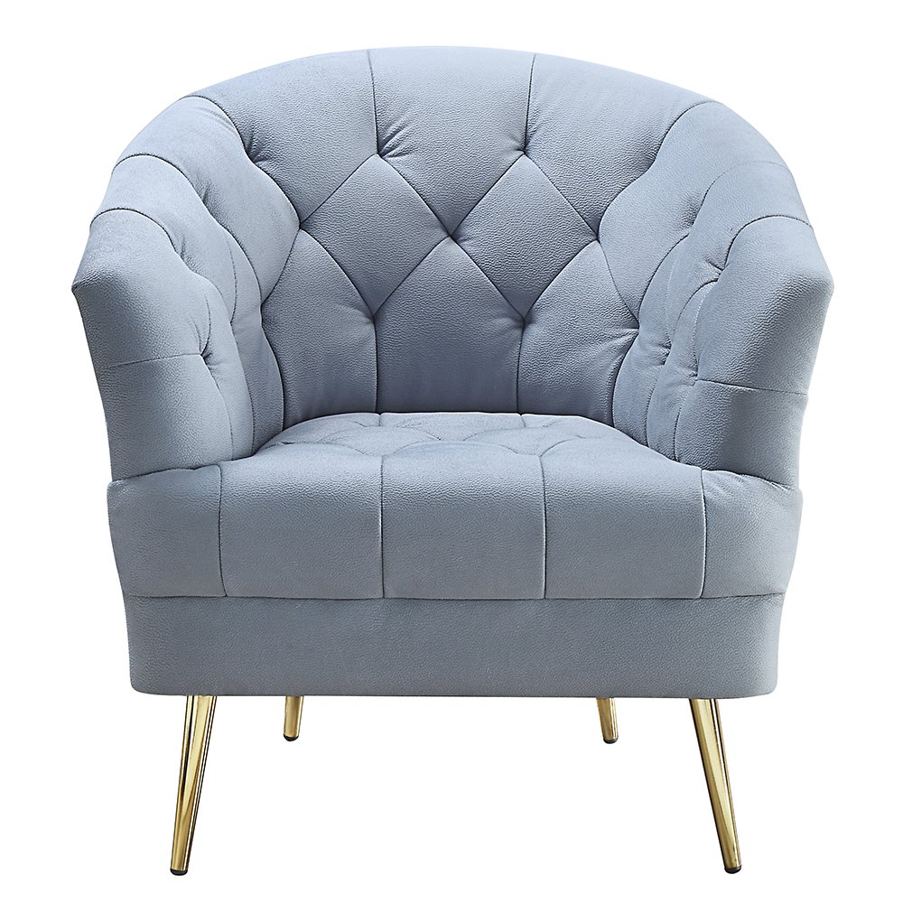 Bayram Chair Light Gray Velvet. Picture 3