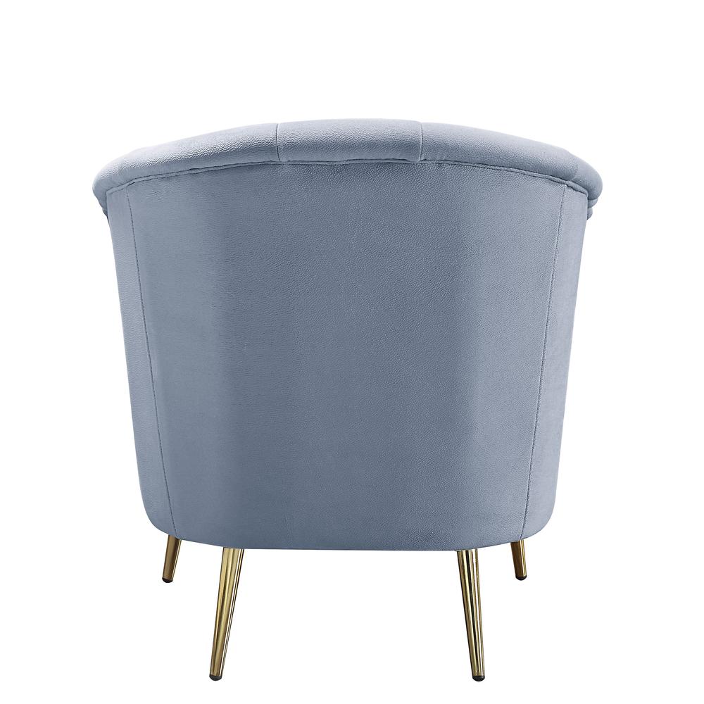 Bayram Chair, Light Gray Velvet (LV00208). Picture 6