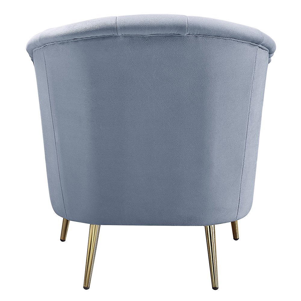Bayram Chair Light Gray Velvet. Picture 4