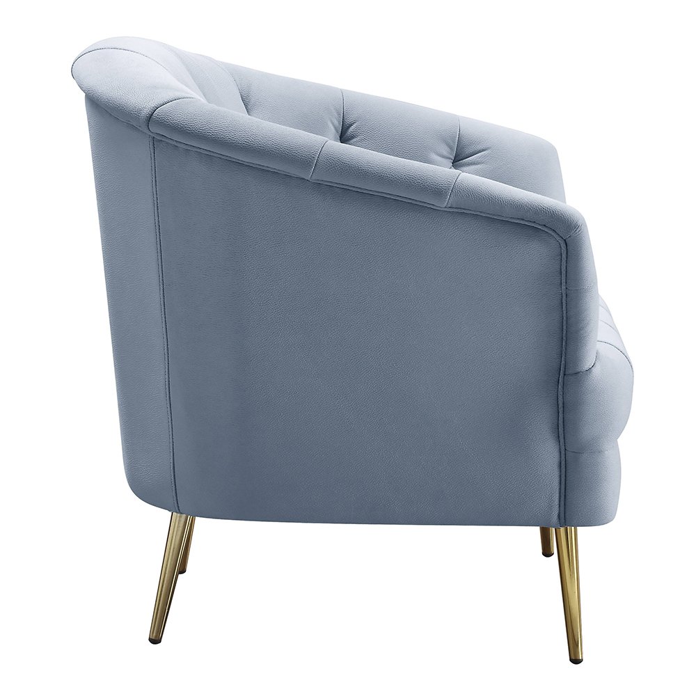 Bayram Chair Light Gray Velvet. Picture 5