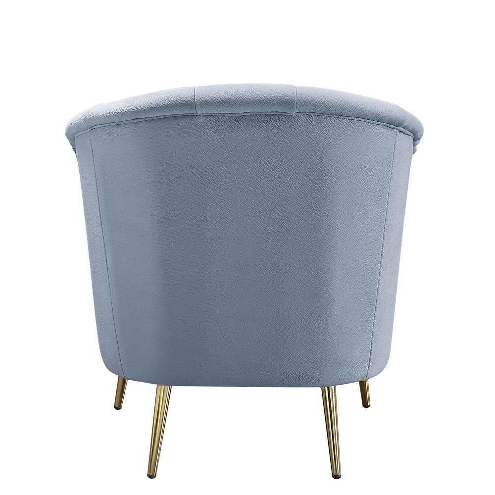 Bayram Chair, Light Gray Velvet (LV00208). Picture 8