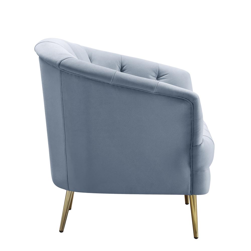 Bayram Chair, Light Gray Velvet (LV00208). Picture 10