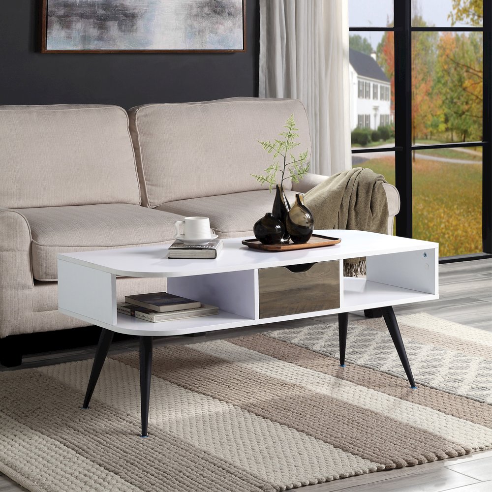 Halima Coffee Table White & Black. Picture 1