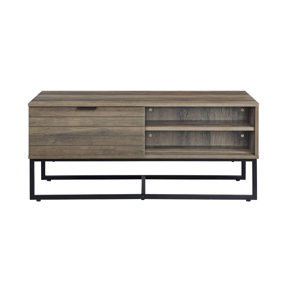 Homare Coffee Table Rustic Oak & Black. Picture 3