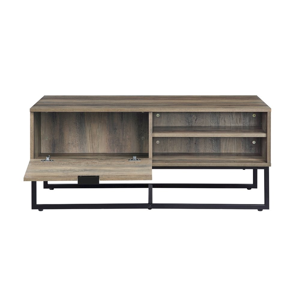 Homare Coffee Table Rustic Oak & Black. Picture 5