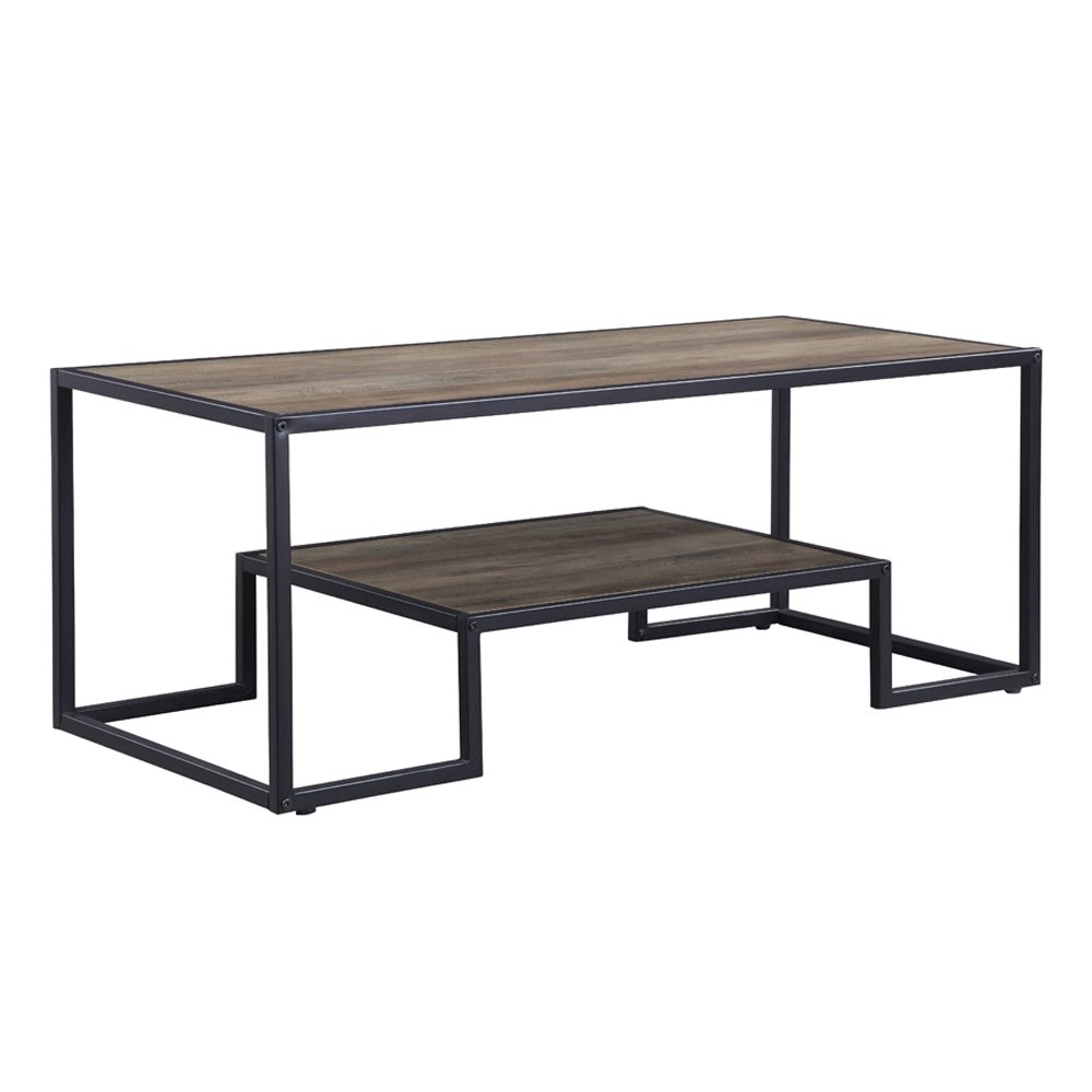 Idella Coffee Table Rustic Oak & Black. Picture 2