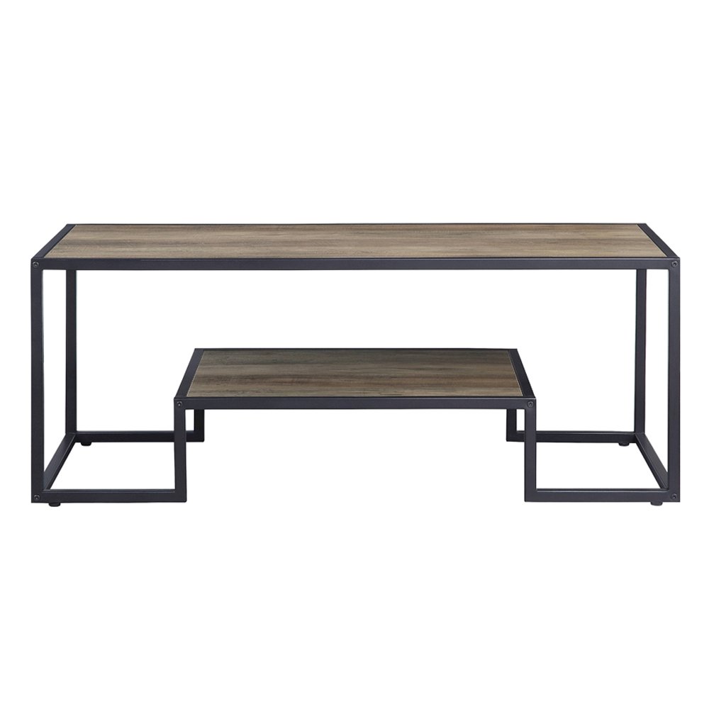 Idella Coffee Table Rustic Oak & Black. Picture 3