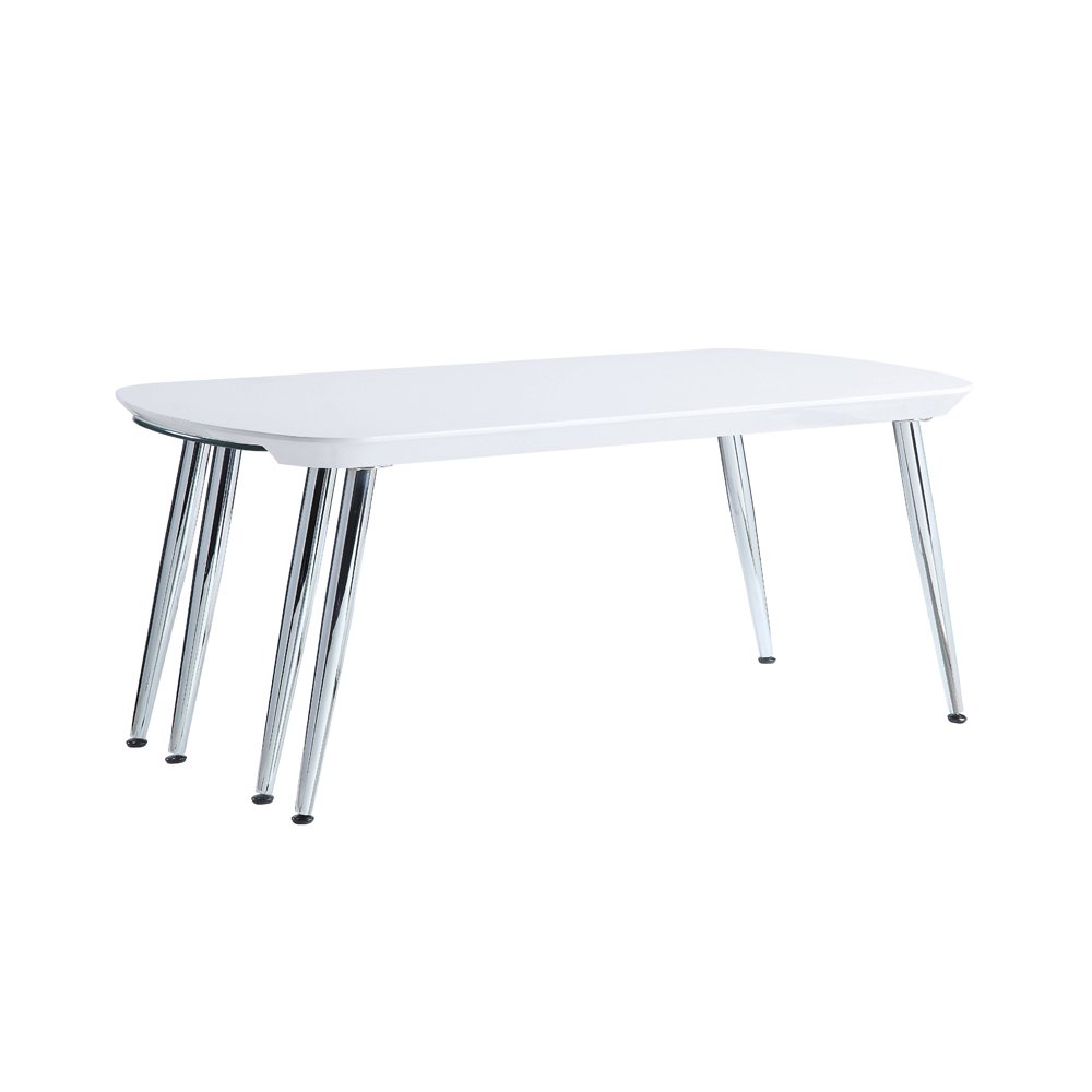 Patina Coffee Table White & Chrome. Picture 6
