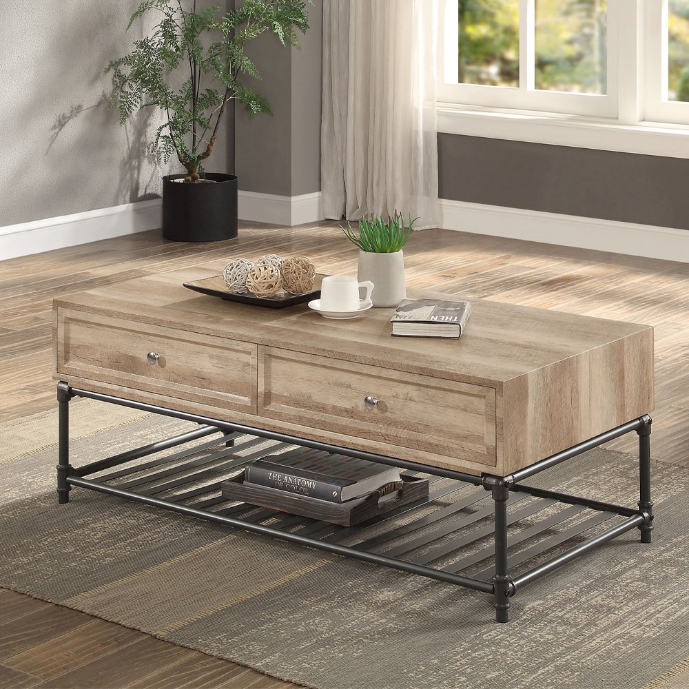 Brantley Coffee Table Oak & Sandy Black. Picture 1