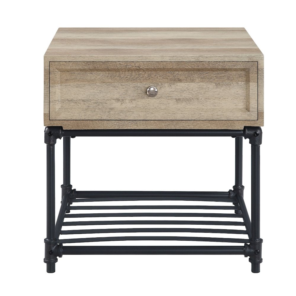 Brantley End Table Oak & Sandy Black. Picture 3