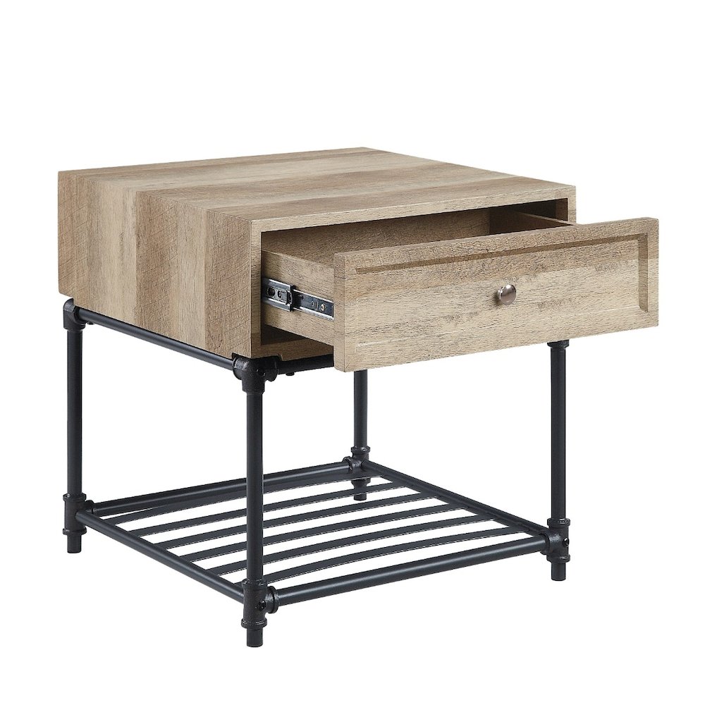 Brantley End Table Oak & Sandy Black. Picture 4