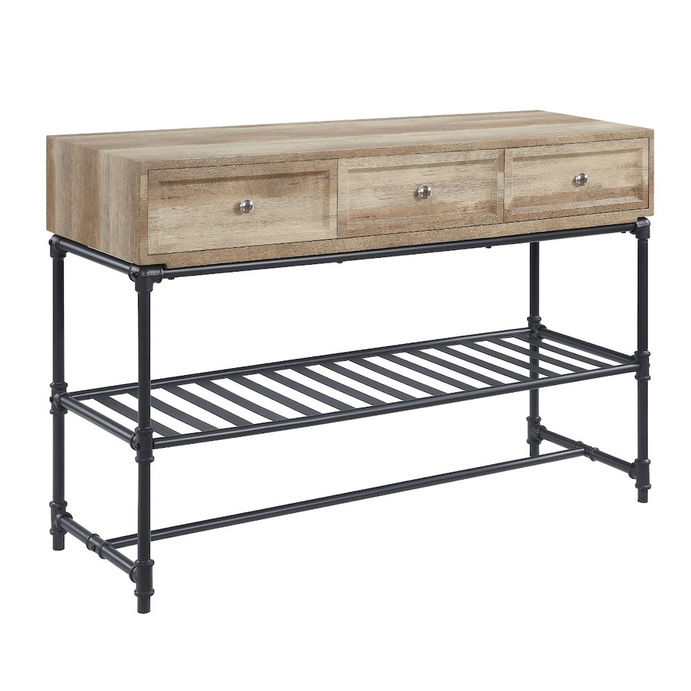 Brantley Sofa Table Oak & Sandy Black. Picture 2