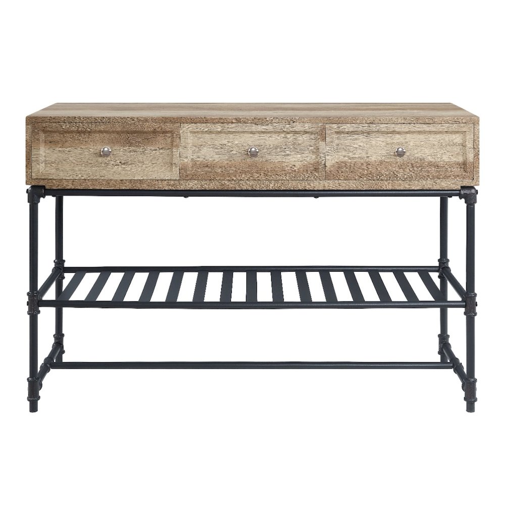 Brantley Sofa Table Oak & Sandy Black. Picture 3