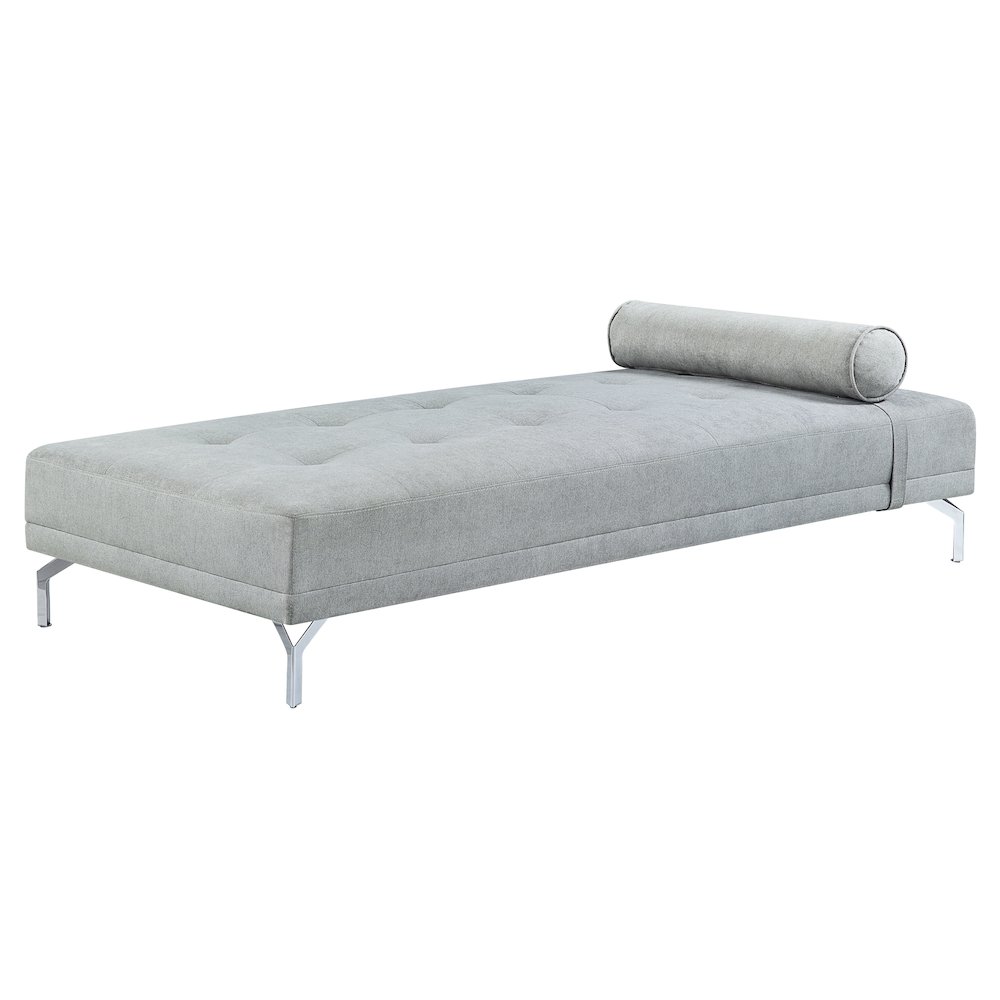 Quenti Sofa Bed w/Pillow Gray Melange Velvet. Picture 2