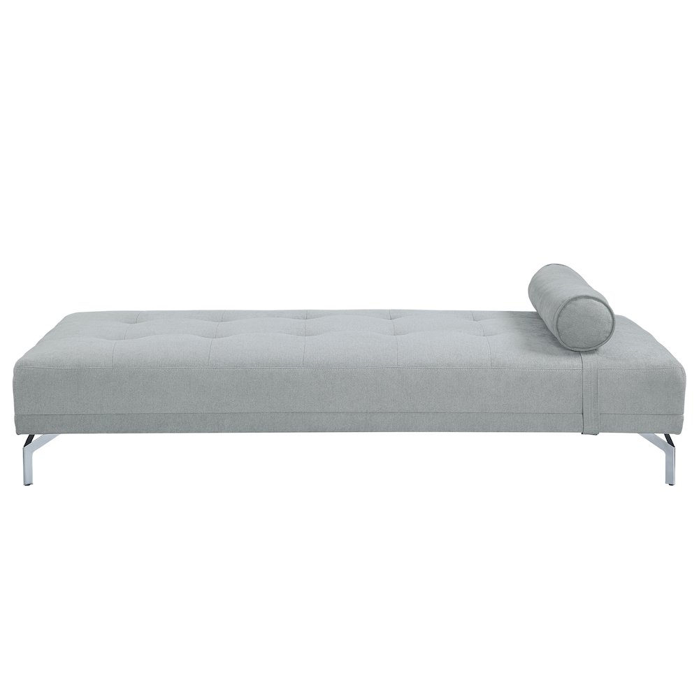 Quenti Sofa Bed w/Pillow Gray Melange Velvet. Picture 4