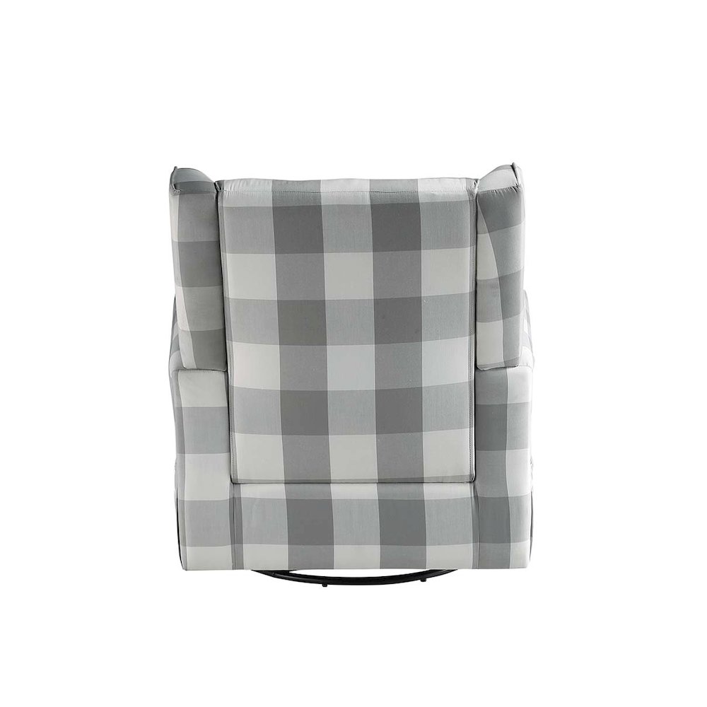 Patli Accent Chair w/Swivel Gray Fabric. Picture 5