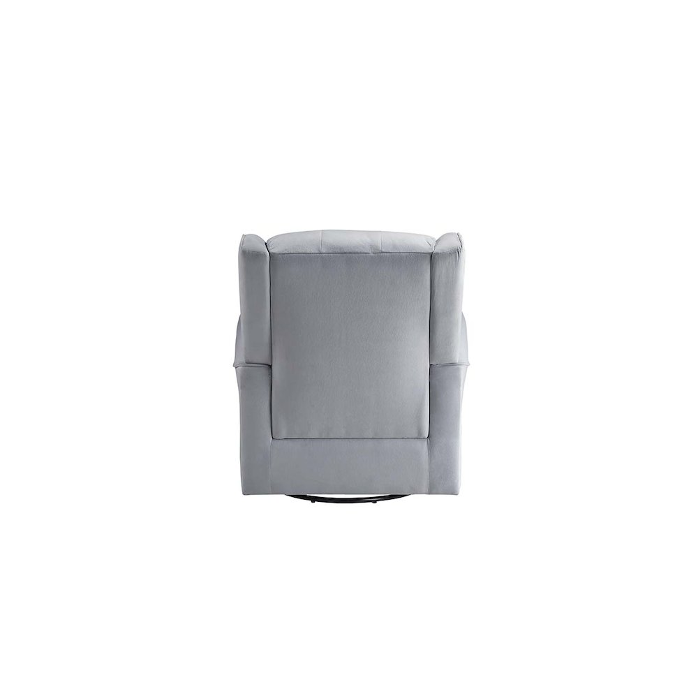 Zeger Accent Chair w/Swivel Gray Fabric. Picture 5