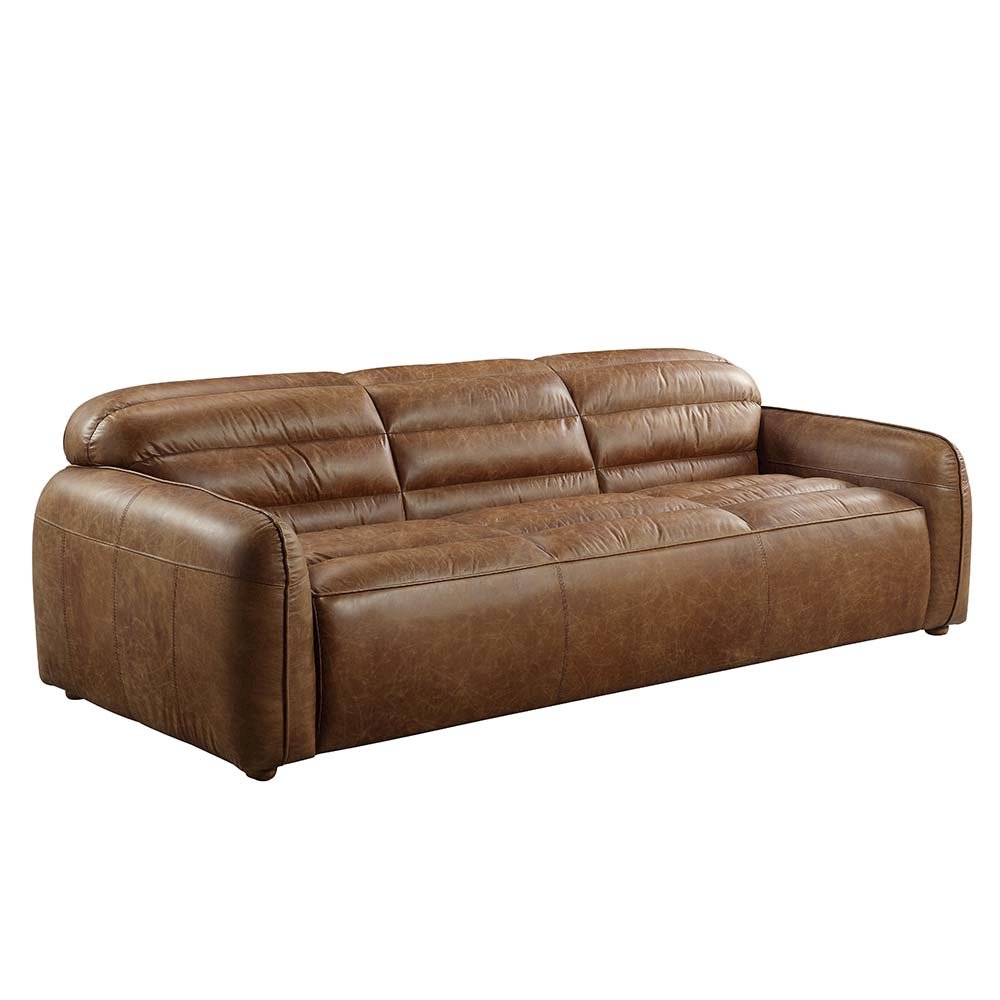 Rafer Sofa Cocoa Top Grain Leather. Picture 2