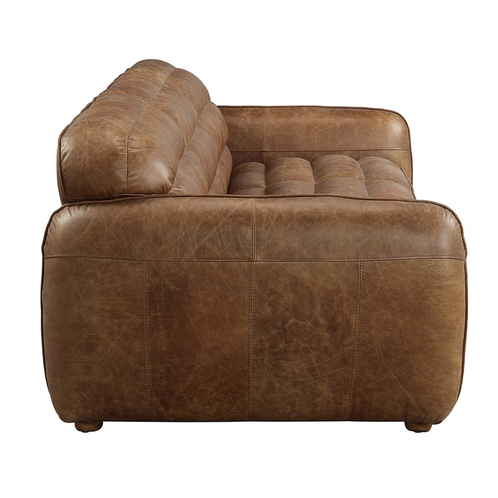 Rafer Sofa Cocoa Top Grain Leather. Picture 4