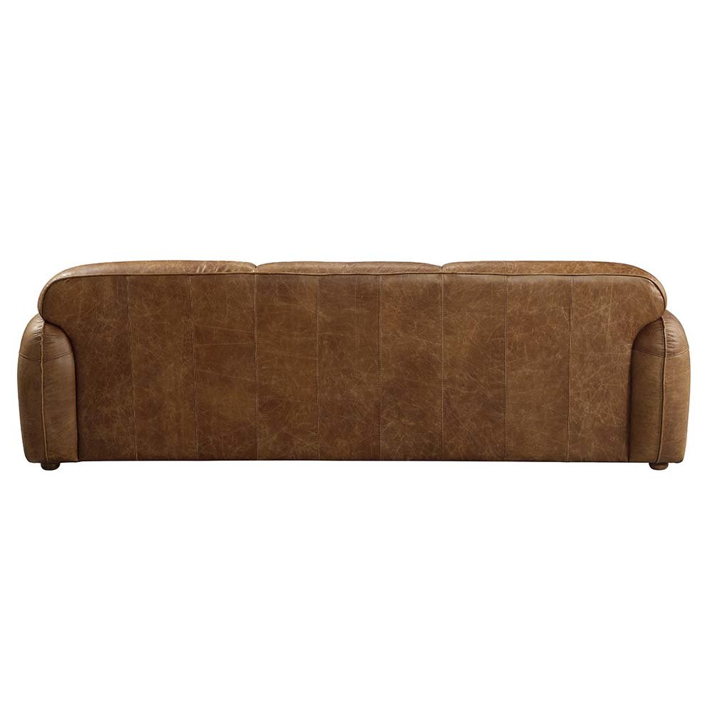 Rafer Sofa Cocoa Top Grain Leather. Picture 5
