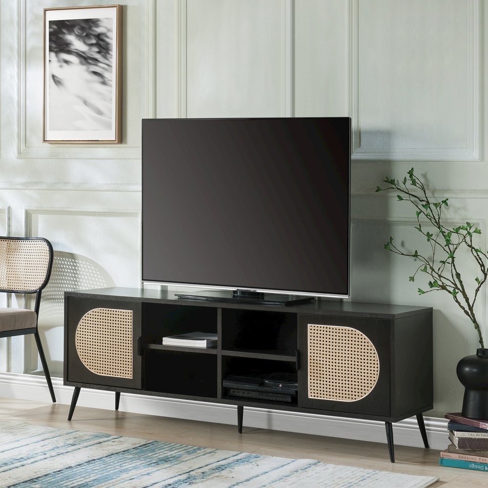 Colson TV Stand Black. Picture 1