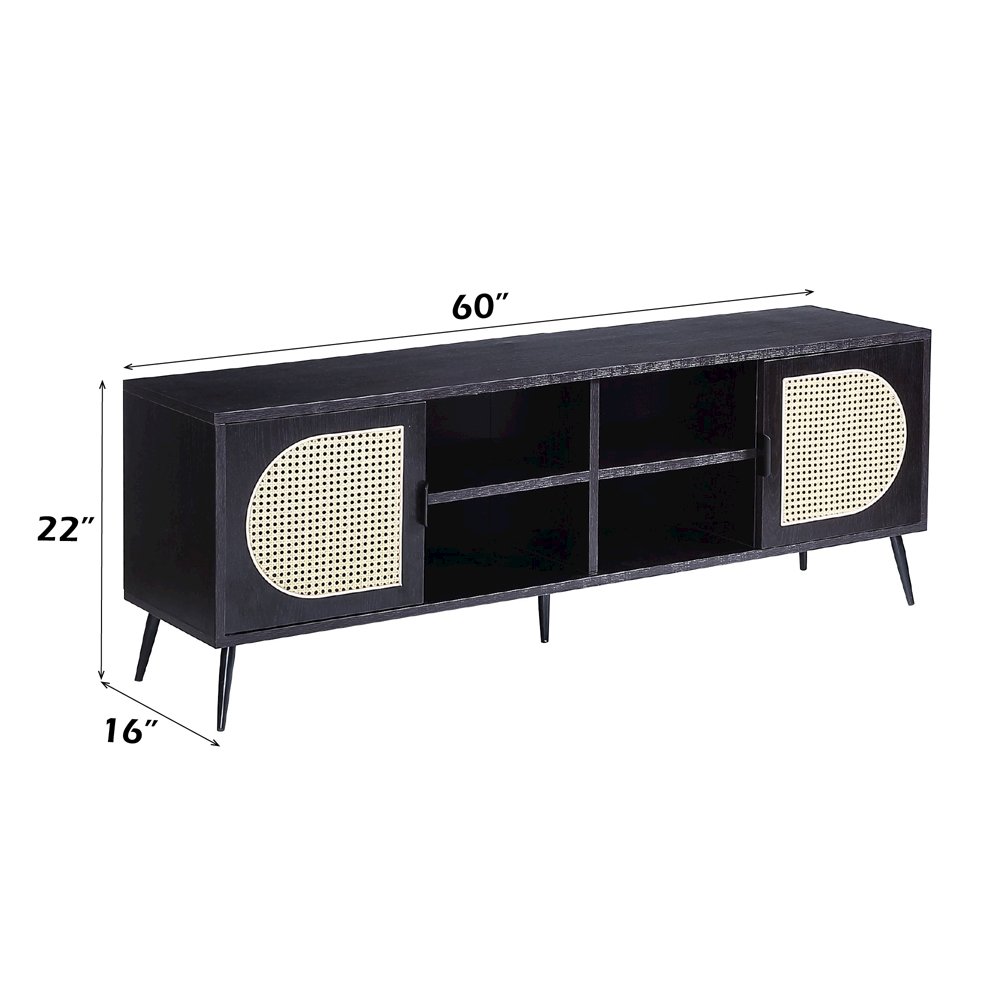 Colson TV Stand Black. Picture 6
