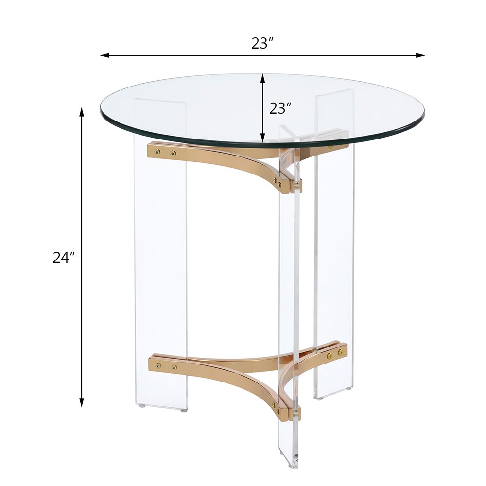 Sosi End Table Gold. Picture 3