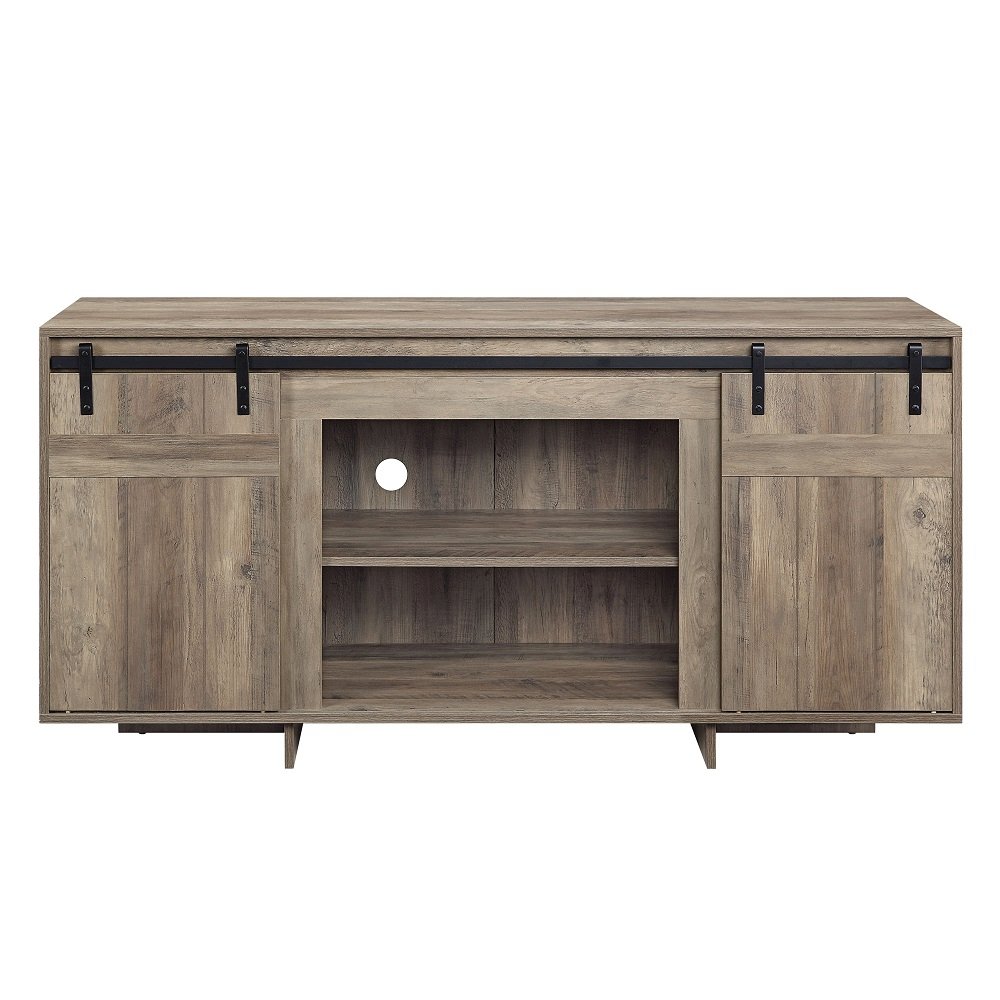 Bellarosa TV Stand (Same As 91608) Gray Washed. Picture 3
