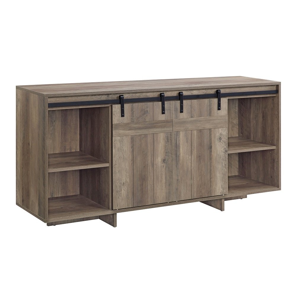 Bellarosa TV Stand (Same As 91608) Gray Washed. Picture 4