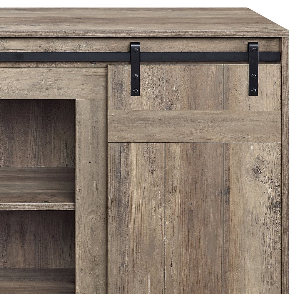 Bellarosa TV Stand (Same As 91608) Gray Washed. Picture 5