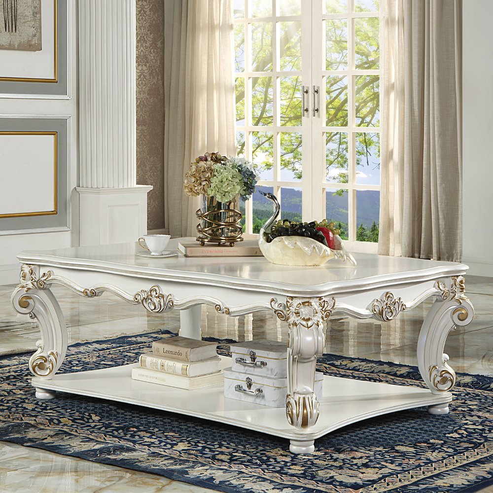 Vendome Coffee Table (Square) Antique Pearl. Picture 1