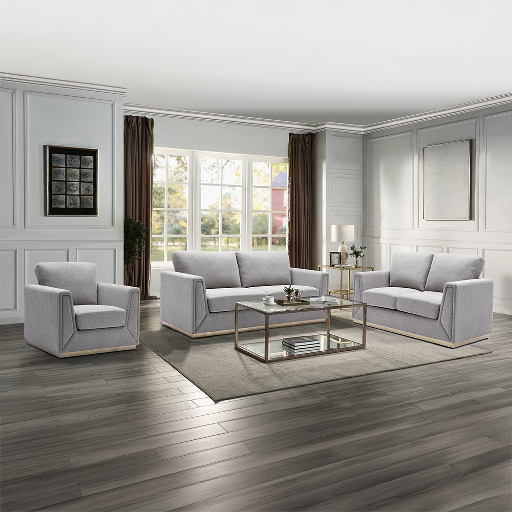 Valin Sofa Gray Linen. Picture 6