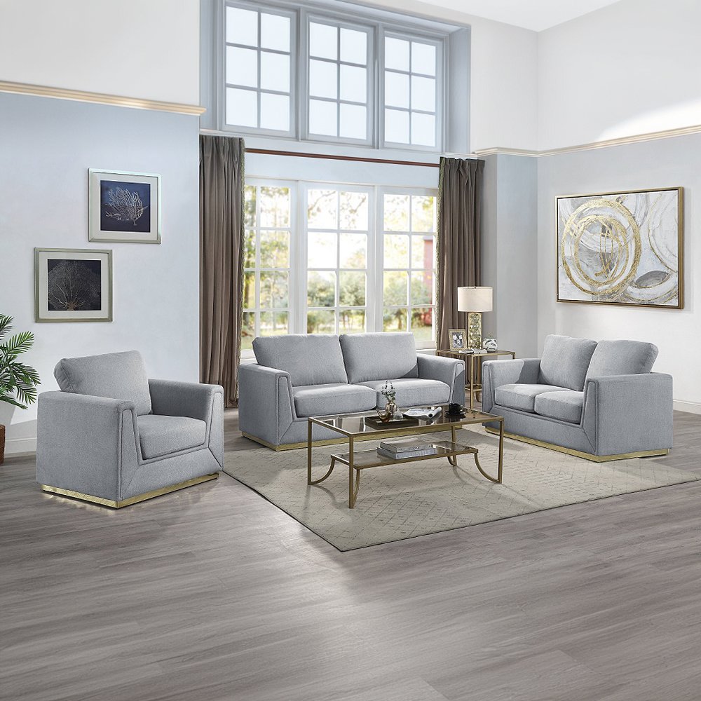 Valin Sofa Gray Linen. Picture 7