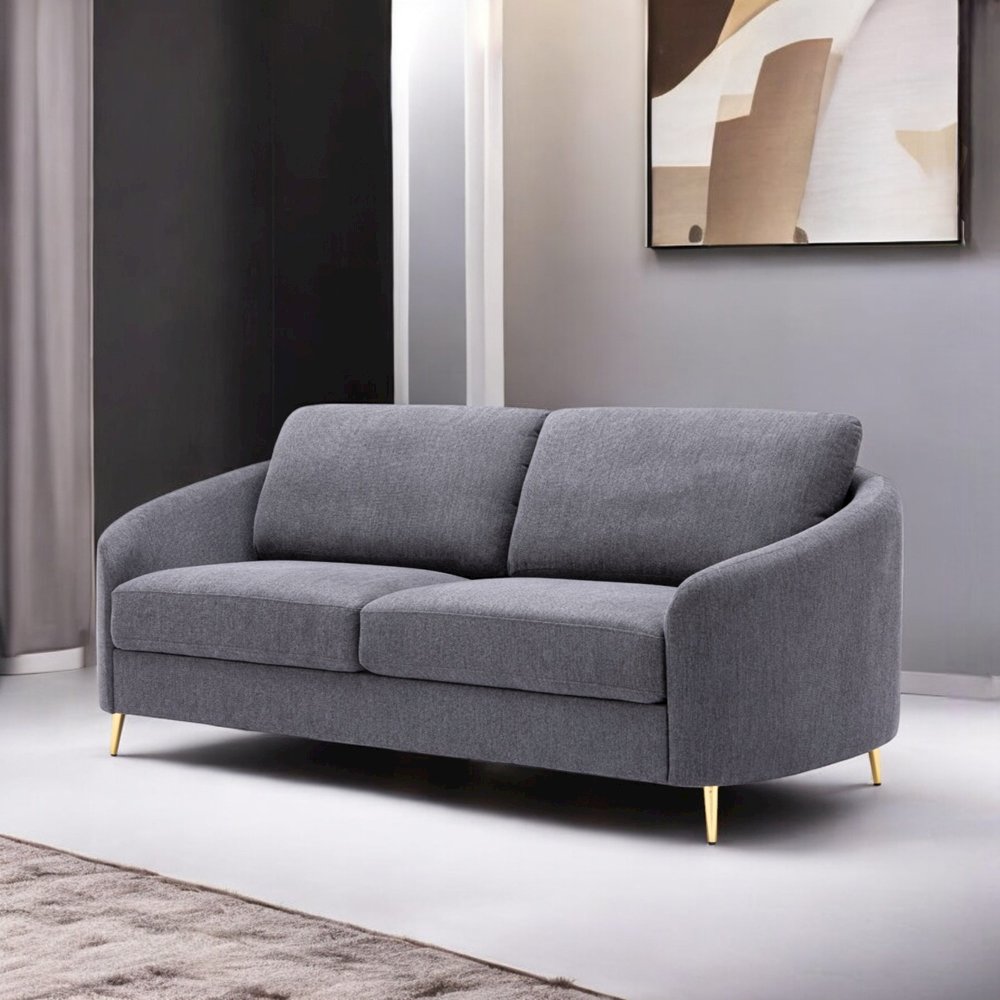 Yuina Sofa Gray Linen. Picture 6