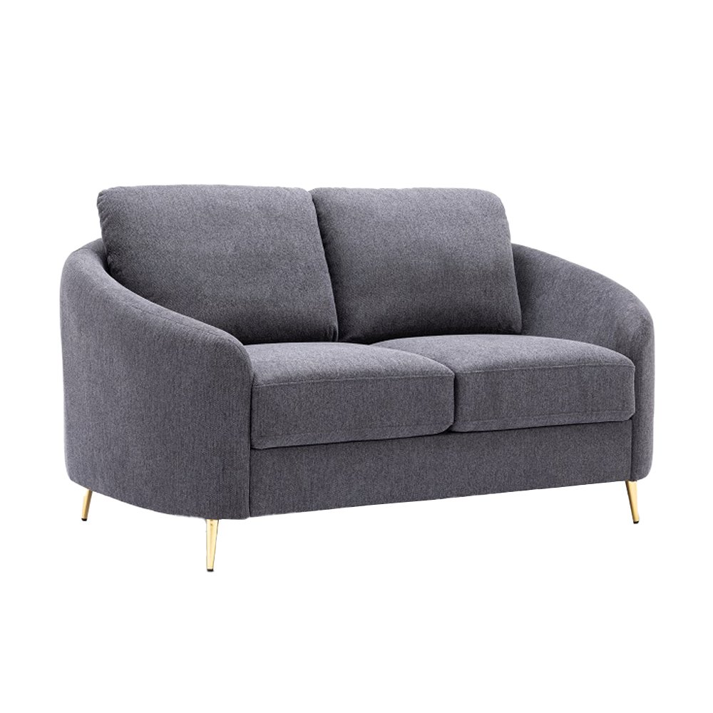 Yuina Loveseat Gray Linen. Picture 2