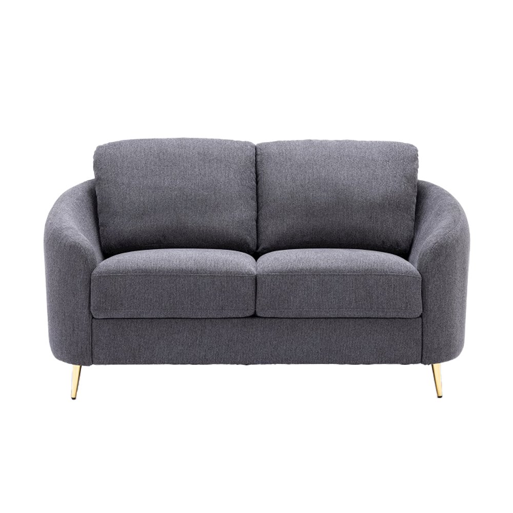 Yuina Loveseat Gray Linen. Picture 3