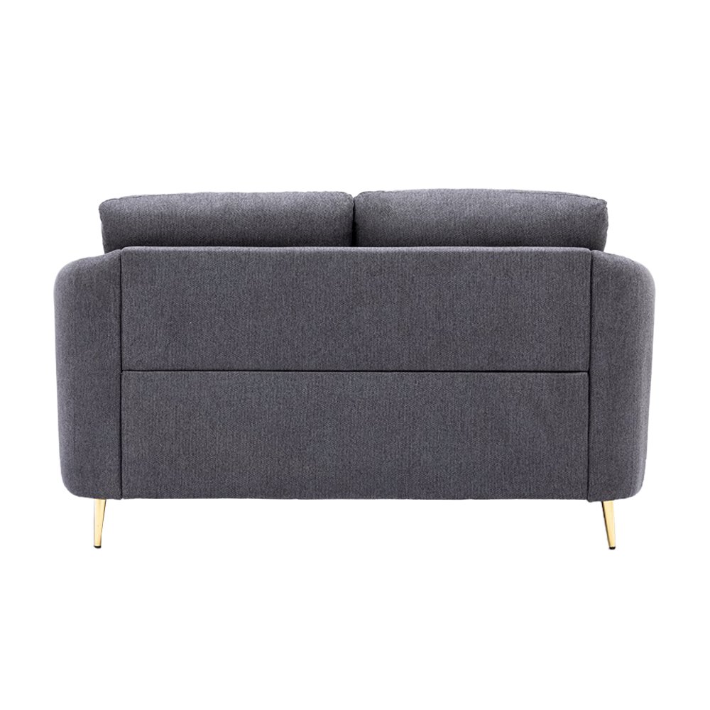 Yuina Loveseat Gray Linen. Picture 5