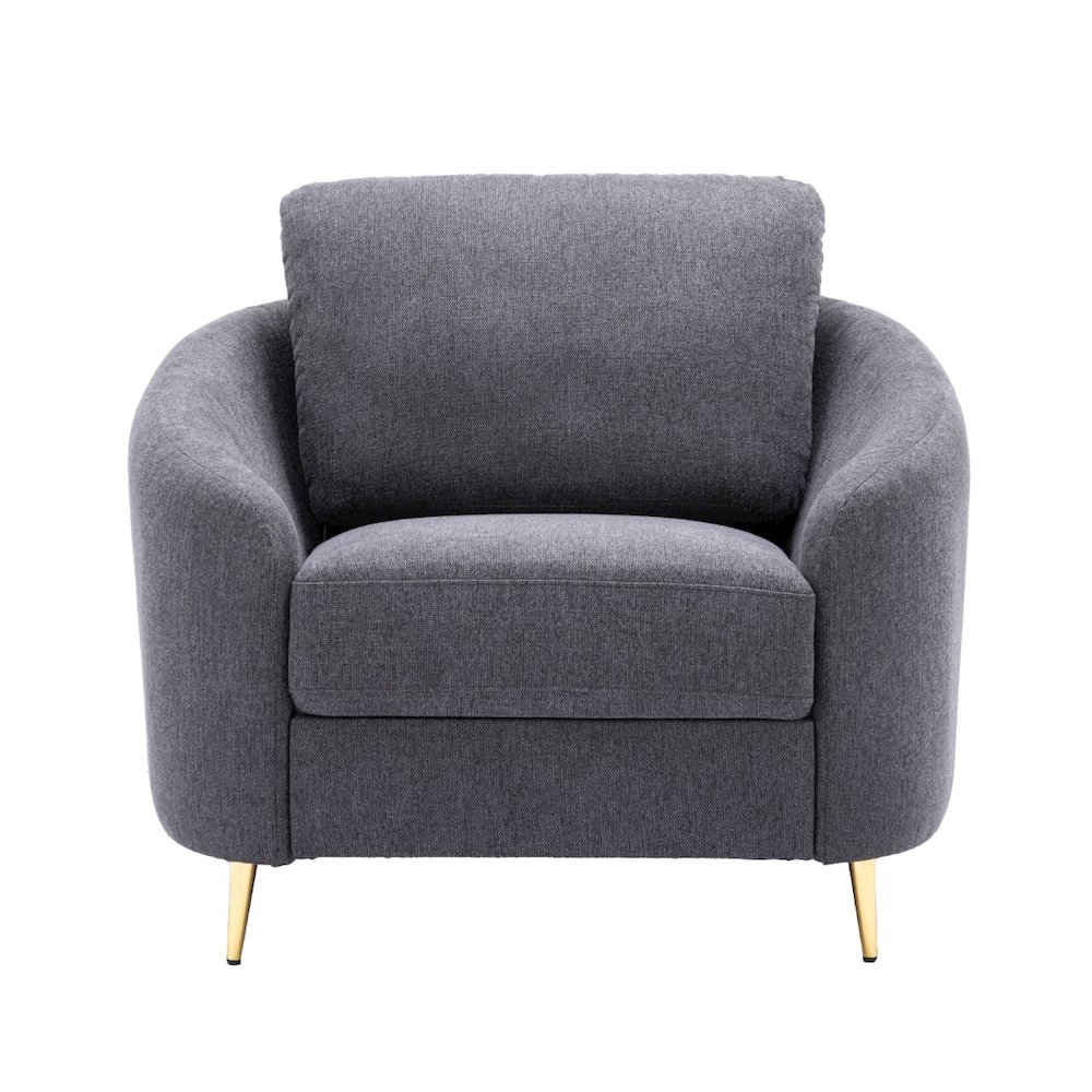 Yuina Chair Gray Linen. Picture 3