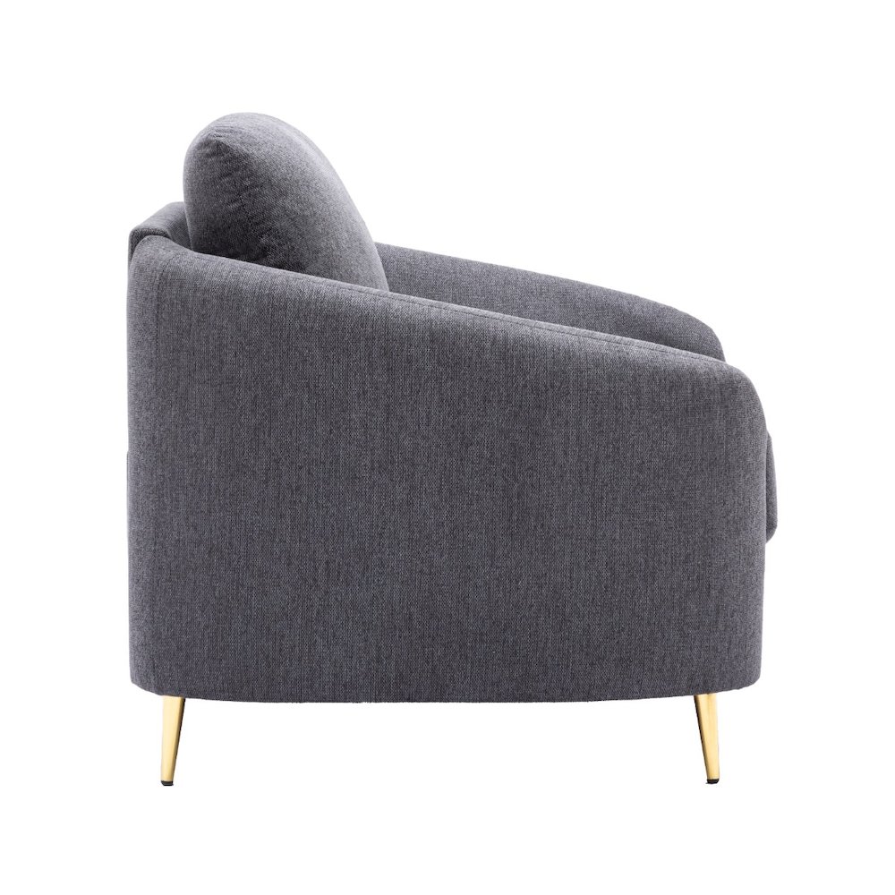 Yuina Chair Gray Linen. Picture 4