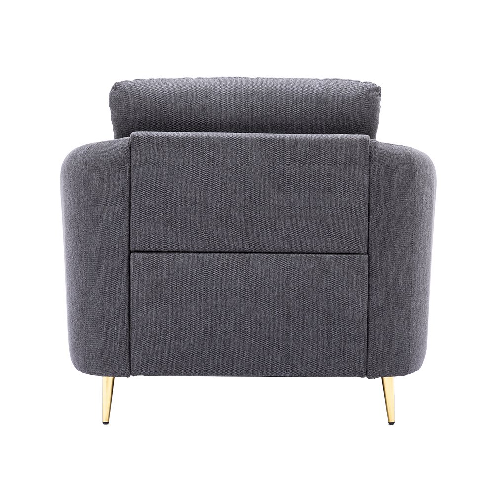 Yuina Chair Gray Linen. Picture 5