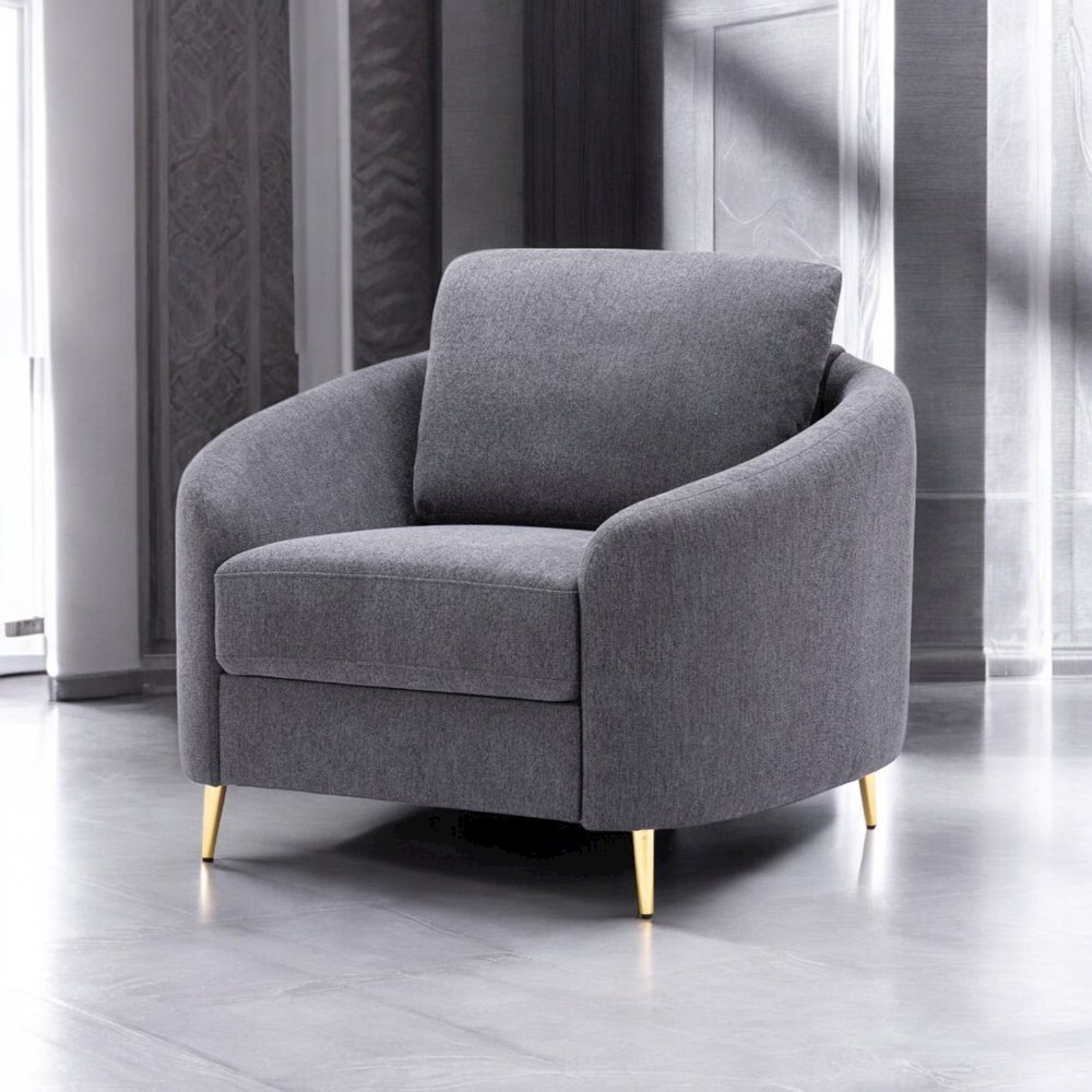 Yuina Chair Gray Linen. Picture 7