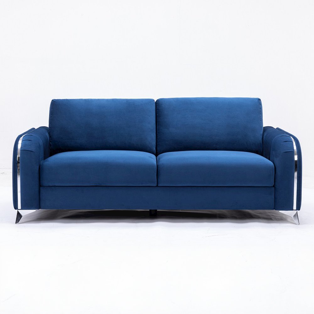 Wenona Sofa Blue Velvet. Picture 3