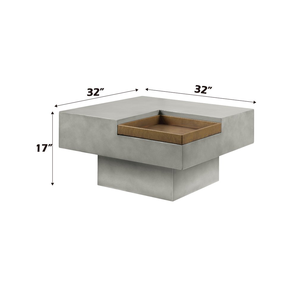 Kailano Coffee Table Weathered Gray. Picture 5