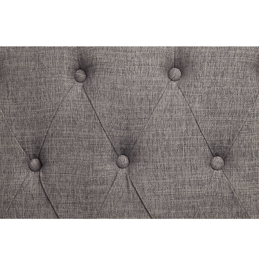 Florian Sofa w/4 Pillows Gray Fabric & Antique White. Picture 3