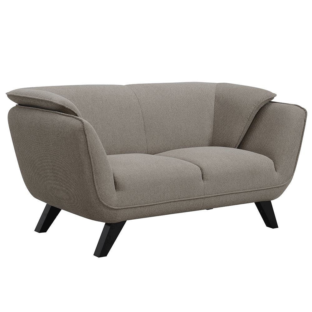 Nayeli Loveseat Brown Linen. Picture 2