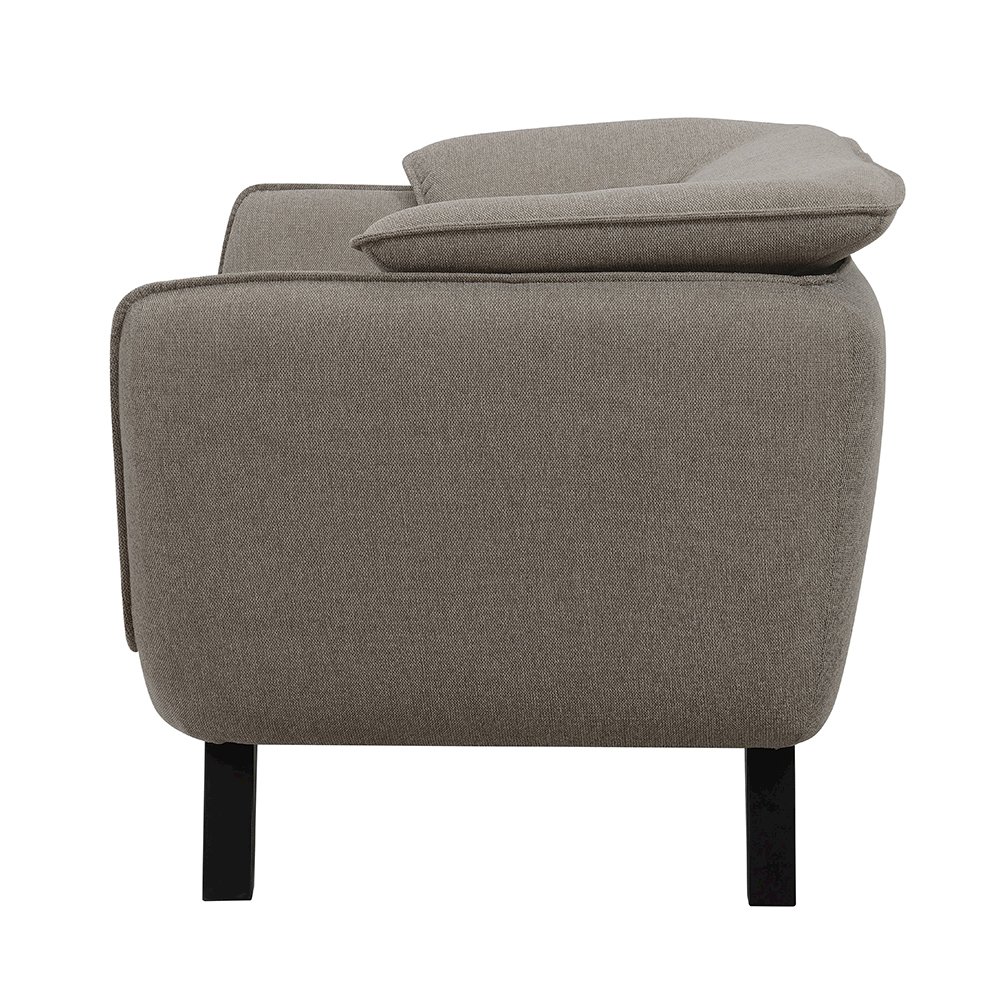Nayeli Loveseat Brown Linen. Picture 4